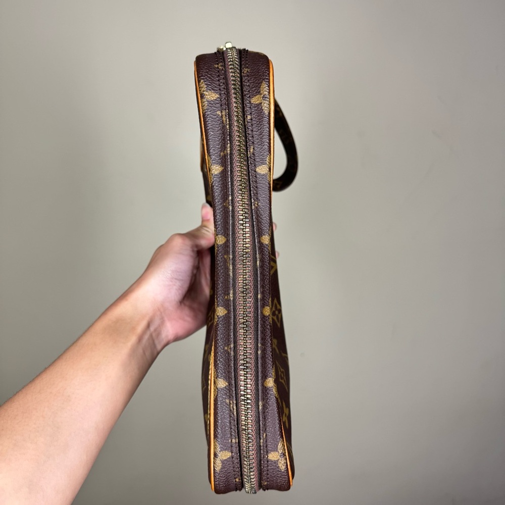 Louis Vuitton Brown Monogram Wristlet Clutch - Picture 3 of 11
